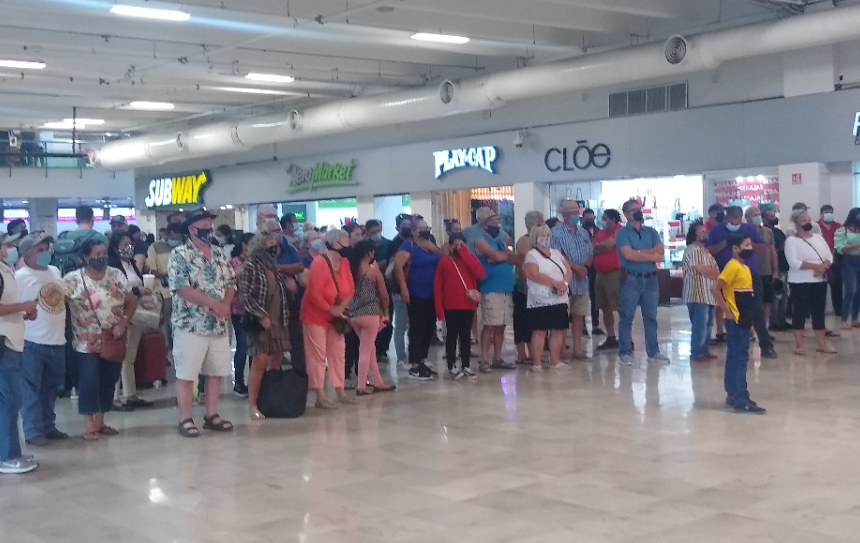 Crowds at the Airport